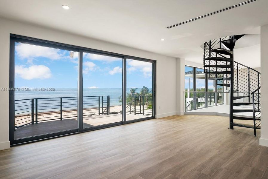 2nd Floor Living with Spiral Staircase to 3rd Floor 2nd Floor Living with Spiral Staircase to 3rd Floor