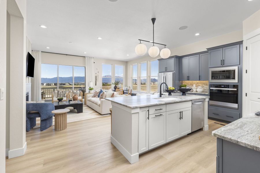 Plan C411 Open Concept Living Representative Photo