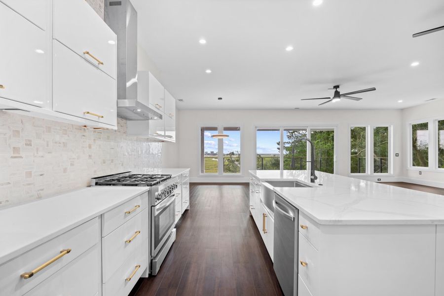 Furnished interior view inside a new home in , Pawleys Island (Image 9).