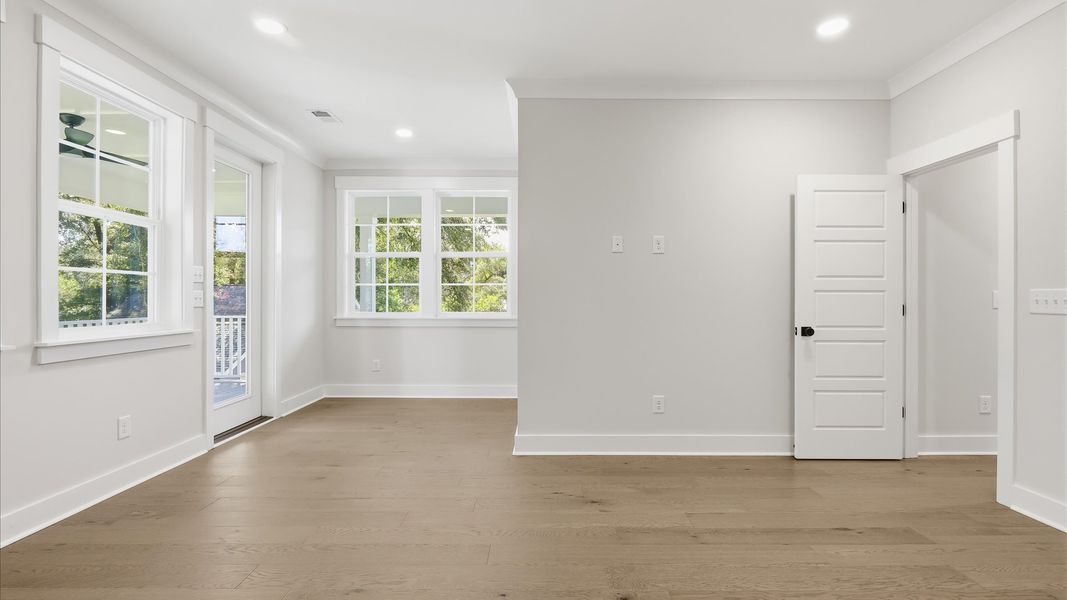 Representative furnished interior of a home built from the Lighthouse II by DRB Homes in Bayview Acres, Mount Pleasant (Image 13).