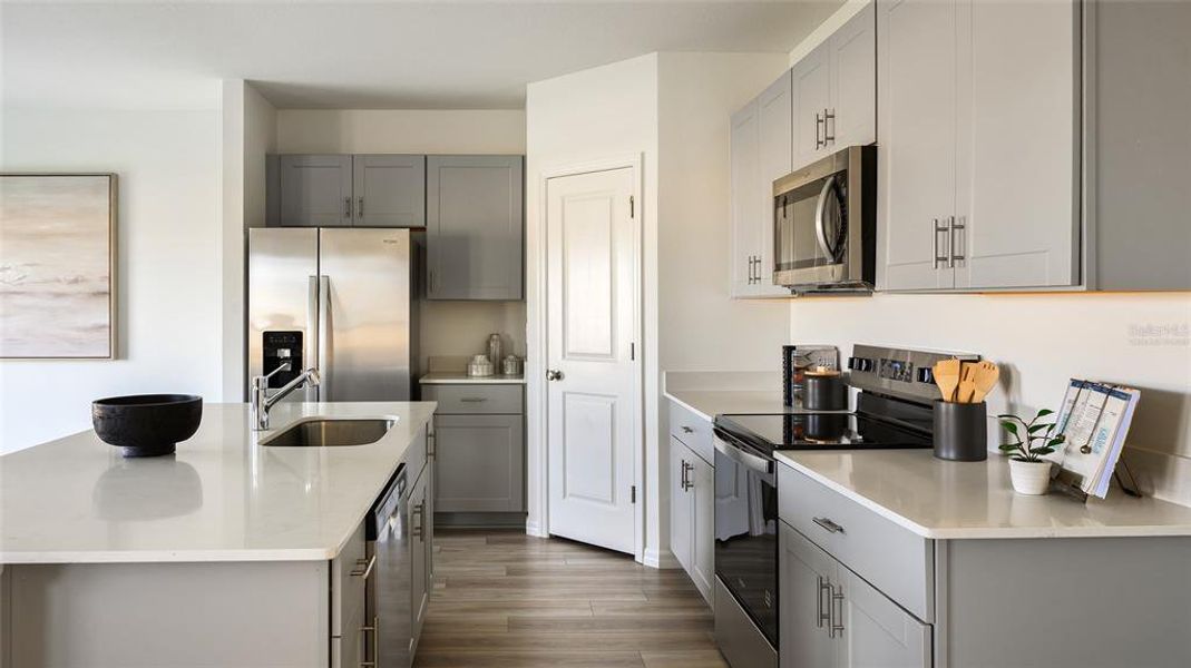 Furnished interior view inside a new home in Crosswinds, Haines City (Image 7).