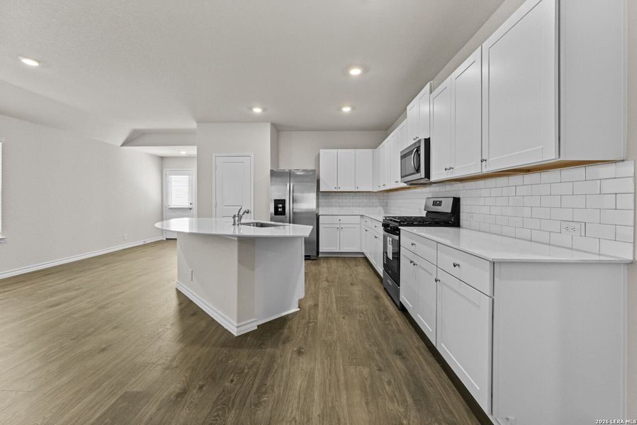 Furnished interior view inside a new home in Stonehill, San Antonio (Image 6). Furnished interior view inside a new home in Stonehill, San Antonio (Image 6).