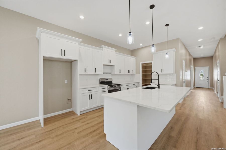 Furnished interior view inside a new home in , Devine (Image 16).