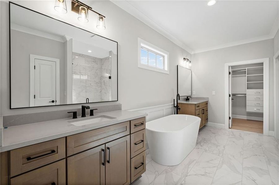 Furnished interior view inside a new home in , Canton (Image 11).