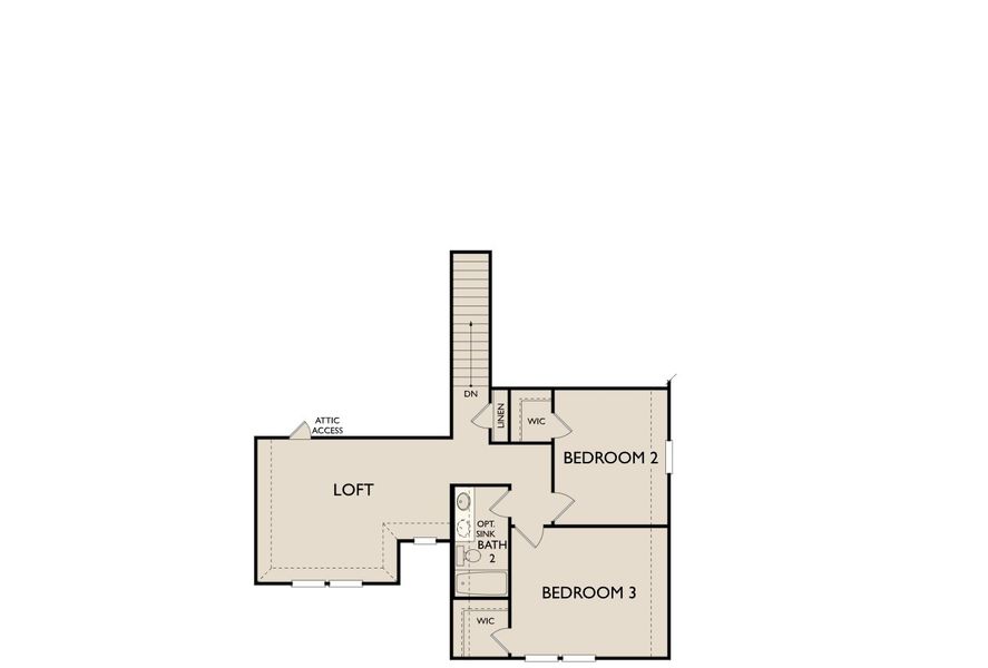 2D floor plan layout for the Carson by Ashton Woods in Coyote Meadows 50s, Anna, TX (Image 5). 2D floor plan layout for the Carson by Ashton Woods in Coyote Meadows 50s, Anna, TX (Image 5).