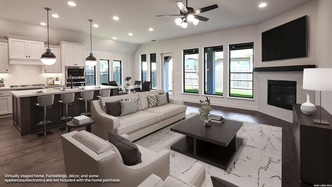 Furnished interior view inside a new home in Veramendi, New Braunfels (Image 15). Furnished interior view inside a new home in Veramendi, New Braunfels (Image 15).
