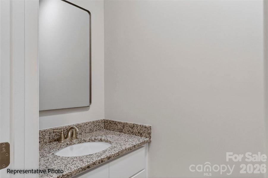 Representative Photo. Half Bathroom
