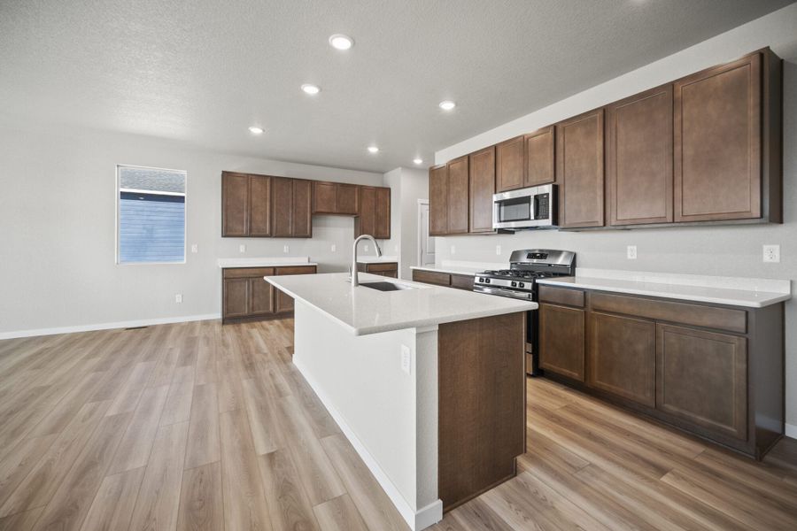 Furnished interior view inside a new home in The Glen-12, Colorado Springs (Image 10). Furnished interior view inside a new home in The Glen-12, Colorado Springs (Image 10).