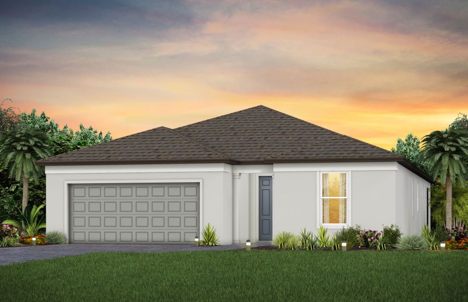 Representative exterior photo of a completed home built from the Prosperity by Del Webb in Del Webb River Reserve, Spring Hill, FL (Image 15). Representative exterior photo of a completed home built from the Prosperity by Del Webb in Del Webb River Reserve, Spring Hill, FL (Image 15).