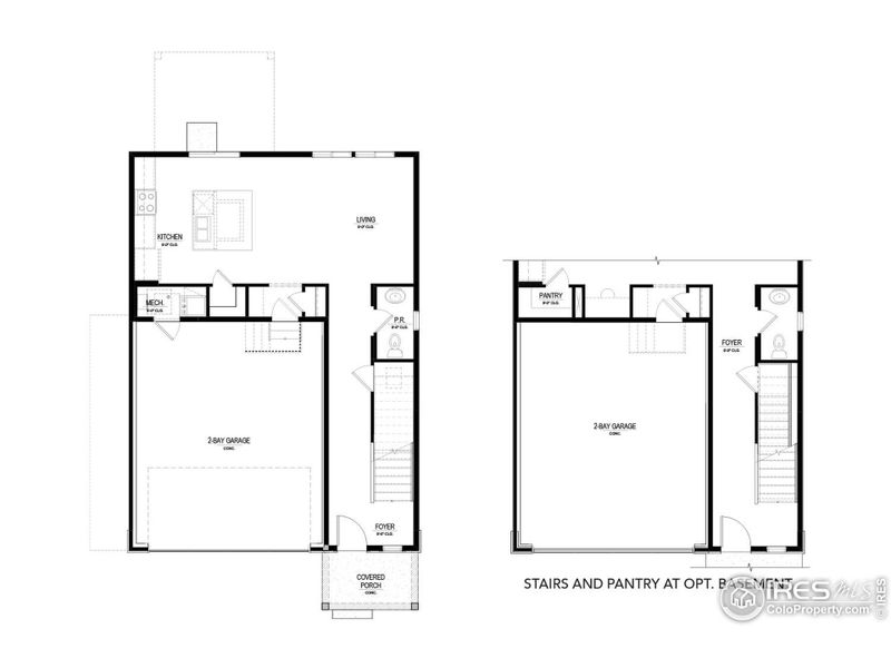 2D floor plan layout of this home in Granary, Johnstown, CO (Image 3).