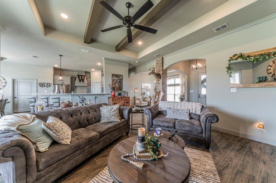 Furnished interior view inside a new home in , Weatherford (Image 21).