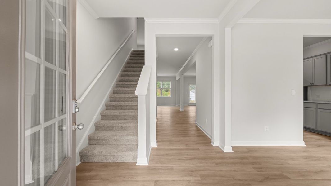 Representative unfurnished interior of a home built from the HALTON by D.R. Horton in Lost Creek, Dallas (Image 18).
