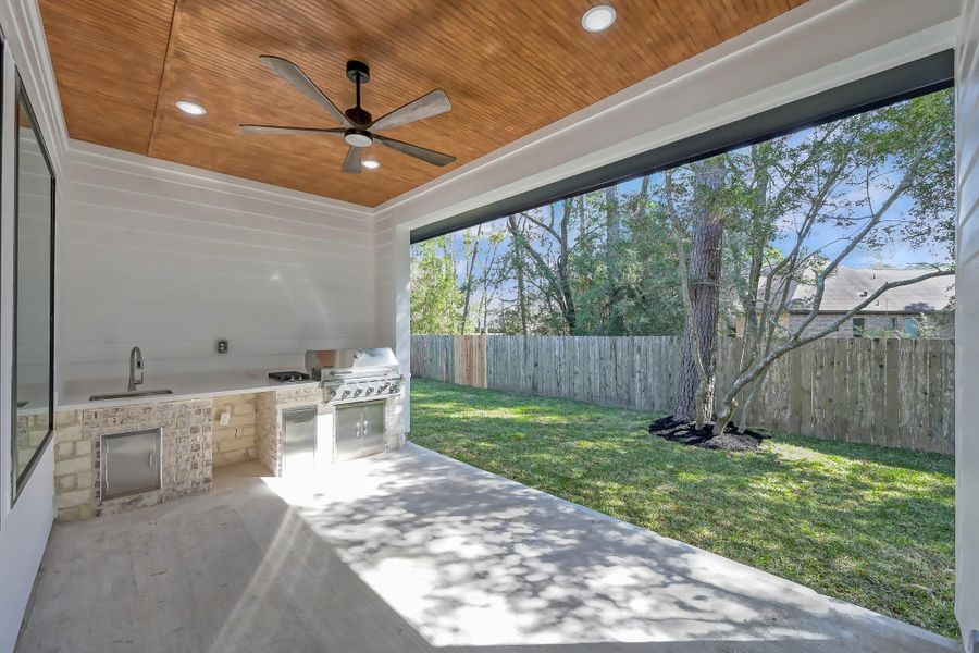 Outdoor kitchen extends the living space for effortless entertaining