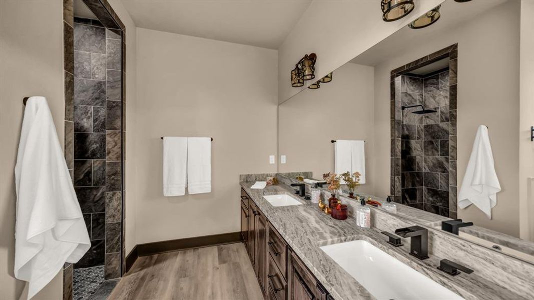 Furnished interior view inside a new home in Saddle Crest Estates, Weatherford (Image 4).