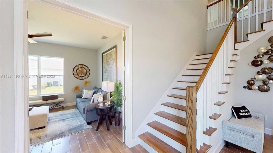 Furnished interior view inside a new home in Westlake Single Family, Ormond Beach (Image 11). Furnished interior view inside a new home in Westlake Single Family, Ormond Beach (Image 11).