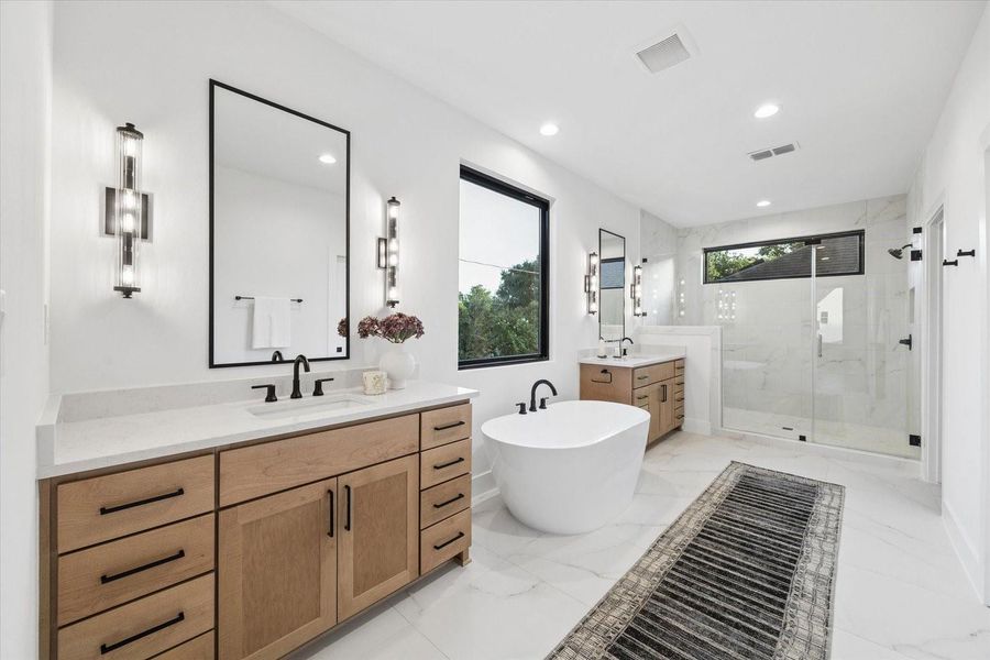 Furnished interior view inside a new home in , Houston (Image 12).