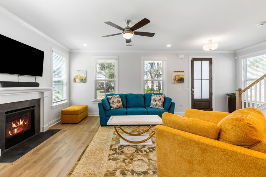 Furnished interior view inside a new home in Oak Bluff, Charleston (Image 37).