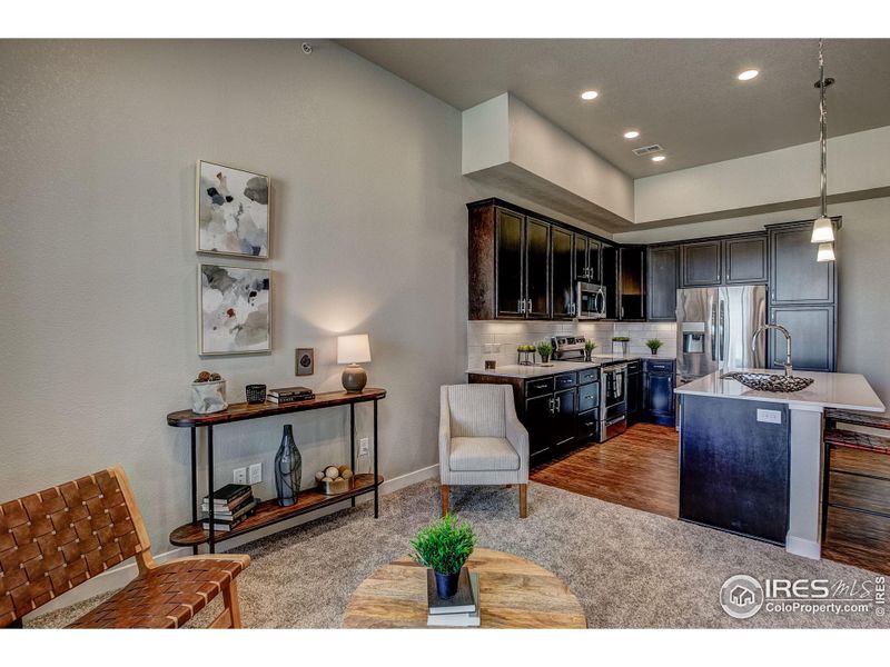 Furnished interior view inside a new home in The Lakes at Centerra - Discovery, Loveland (Image 23).