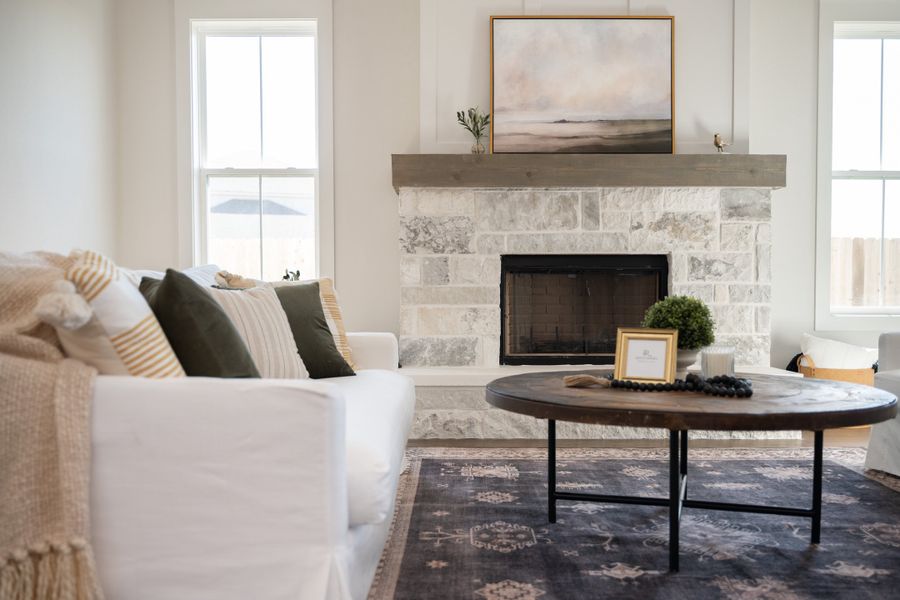 Representative furnished interior of a home built from the The Addison by Reece Homes in Pebble Creek, College Station (Image 5).