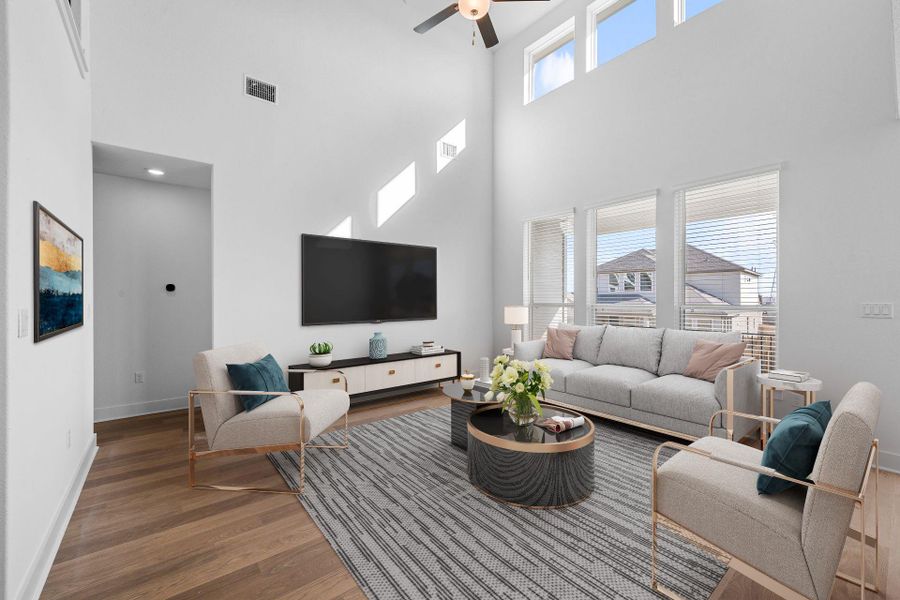 Open Concept Family Room - Virtually Staged Open Concept Family Room - Virtually Staged
