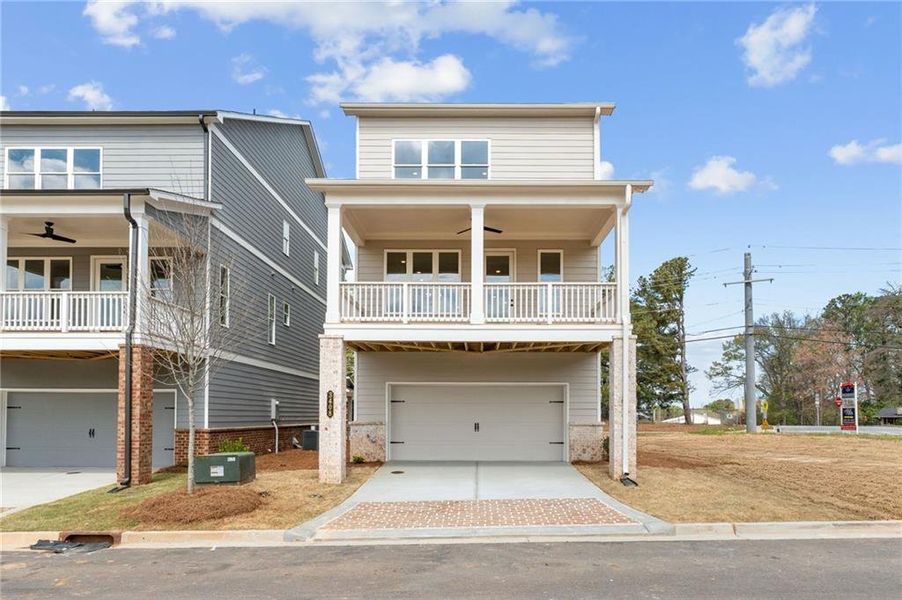 Exterior details and patio area of a home in Archerfield, Smyrna (Image 3).