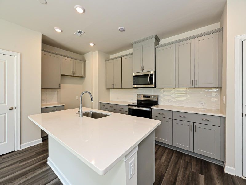 Kitchen in the Lennon Floorplan at Morgan Hills.