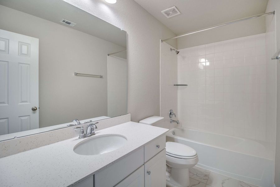 Private bath. Note: Sample product photo - actual exterior and interior selections may vary by homesite