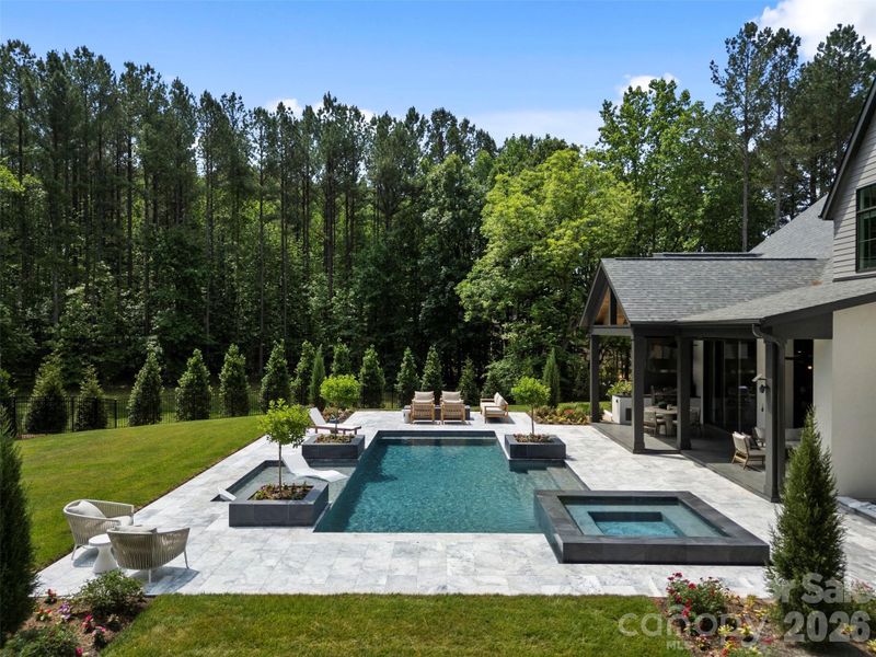 Exterior details and patio area of a home in , Charlotte (Image 4). Exterior details and patio area of a home in , Charlotte (Image 4).