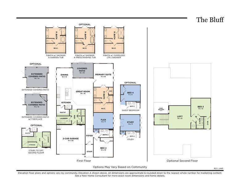 The Bluff with 3-Car Garage (R2.1)