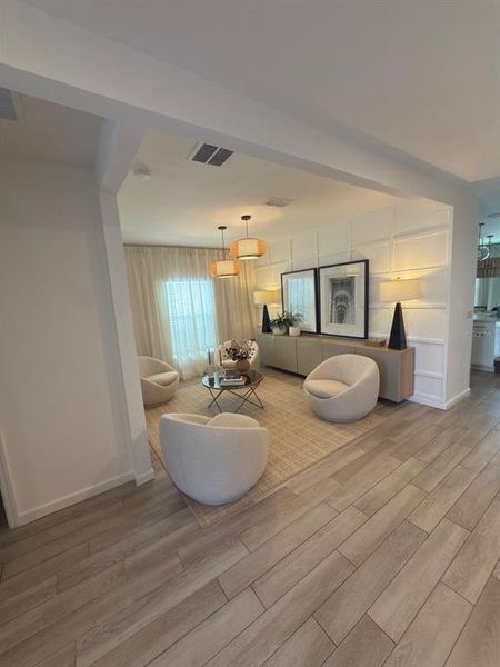 Furnished interior view inside a new home in Eden at Crossprairie, St. Cloud (Image 5). Furnished interior view inside a new home in Eden at Crossprairie, St. Cloud (Image 5).