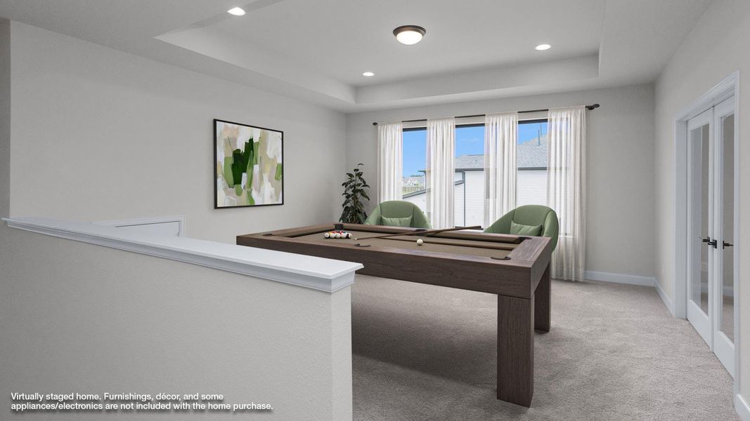 Furnished interior view inside a new home in Artavia 55' - Valencia, Conroe (Image 5). Furnished interior view inside a new home in Artavia 55' - Valencia, Conroe (Image 5).