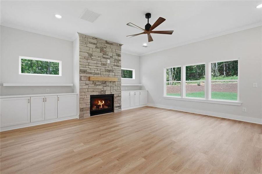 Spacious, unfurnished interior of a new home in , White (Image 39).