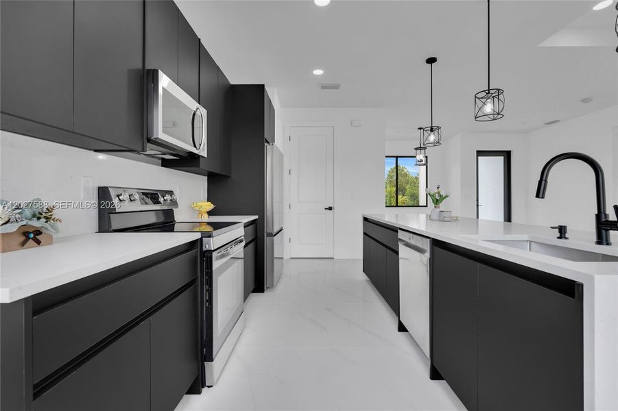 Furnished interior view inside a new home in , Lehigh Acres (Image 6).