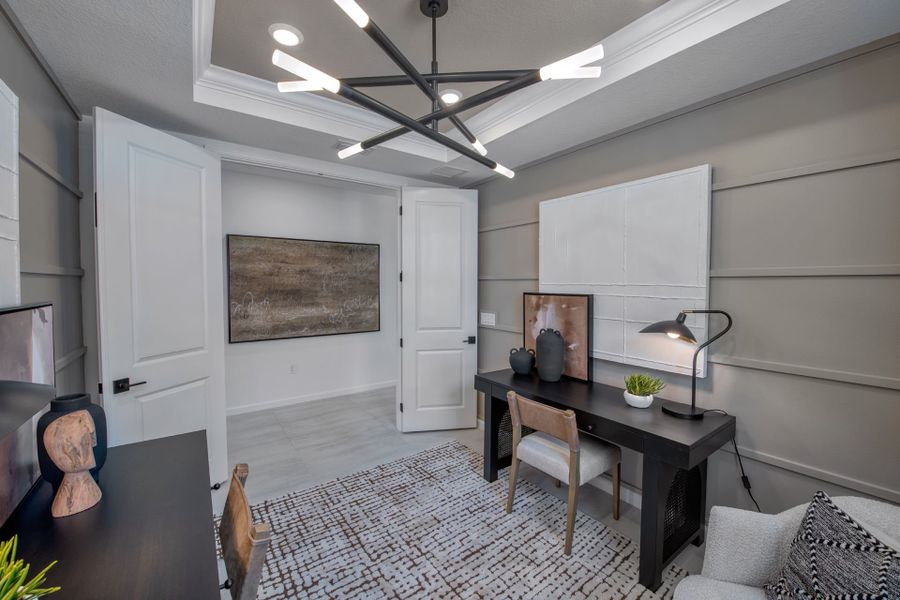 Furnished interior view inside a new home in Costa Pointe, Vero Beach (Image 7).