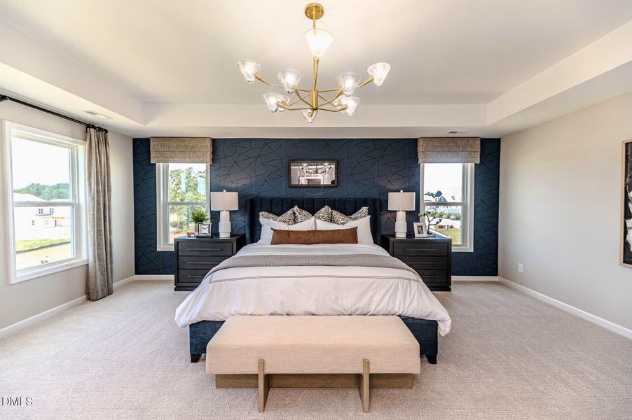 Furnished interior view inside a new home in The View, Durham (Image 13).