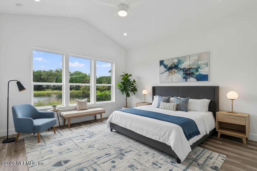 Furnished interior view inside a new home in , St. Johns (Image 65).