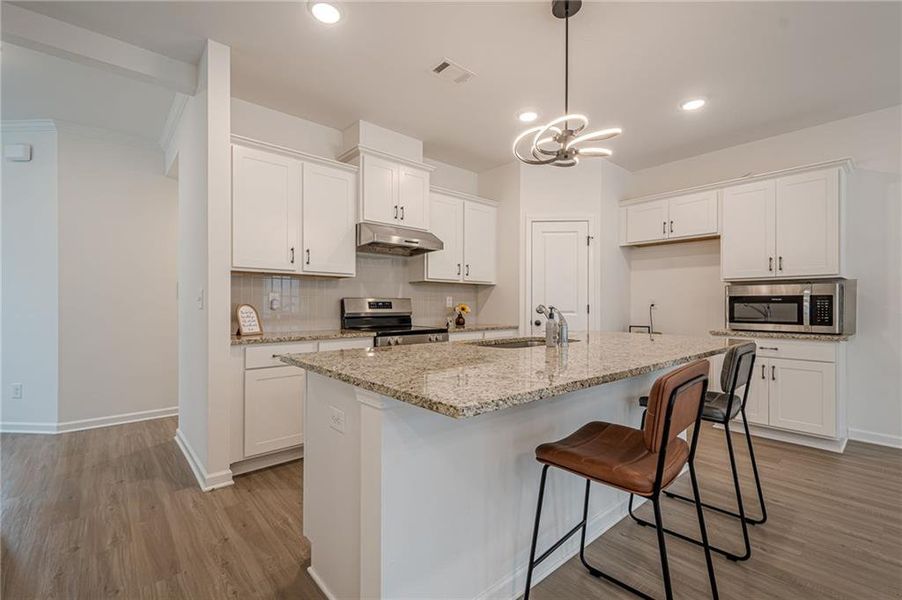 Furnished interior view inside a new home in , Atlanta (Image 7).