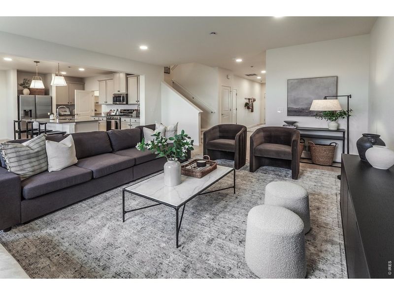 Furnished interior view inside a new home in , Fort Collins (Image 3). Furnished interior view inside a new home in , Fort Collins (Image 3).