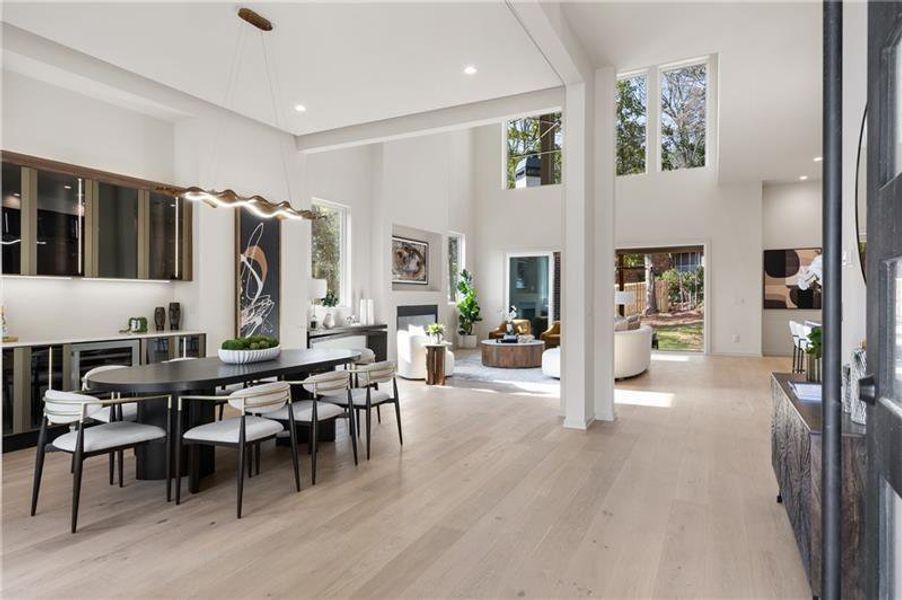 Furnished interior view inside a new home in , Sandy Springs (Image 9). Furnished interior view inside a new home in , Sandy Springs (Image 9).