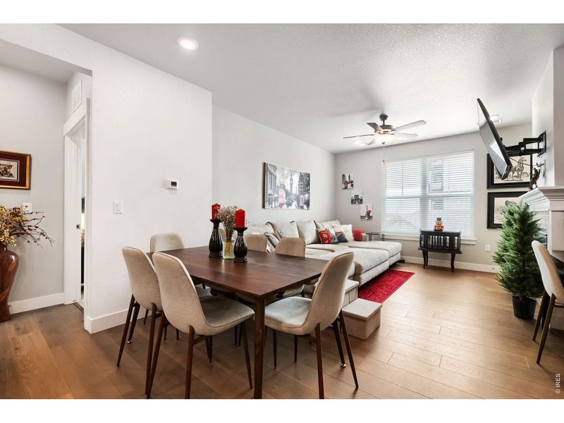 Furnished interior view inside a new home in Highlands at Fox Hill - The Flats, Longmont (Image 9).