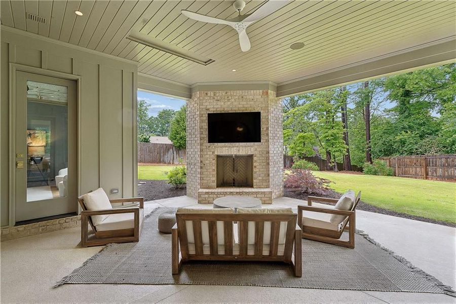 Exterior details and patio area of a home in , Smyrna (Image 32). Exterior details and patio area of a home in , Smyrna (Image 32).