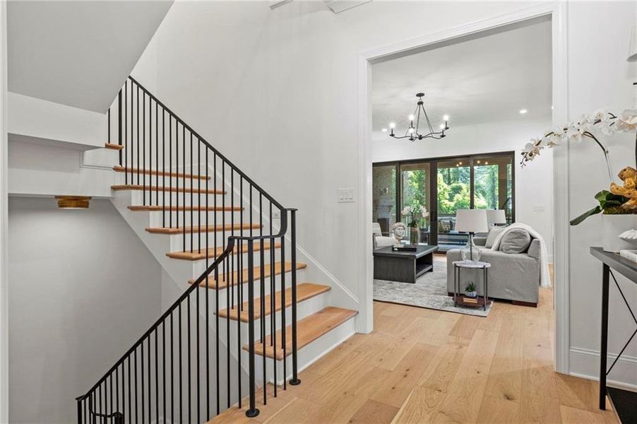 Furnished interior view inside a new home in , Atlanta (Image 32).