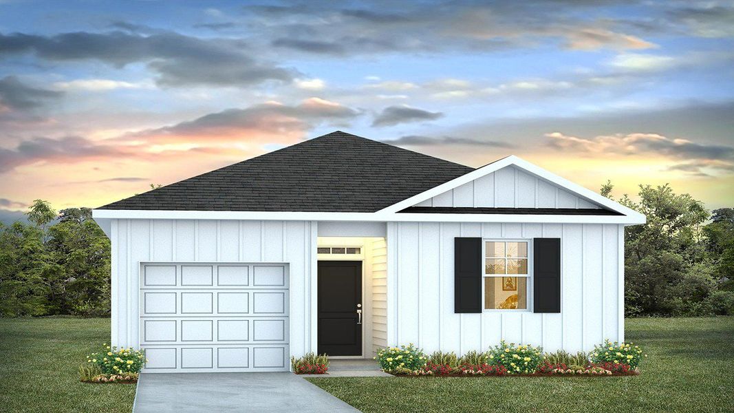 Front exterior of a new home in Rice Hope, Port Wentworth, GA, highlighting curb appeal (Image 18).
