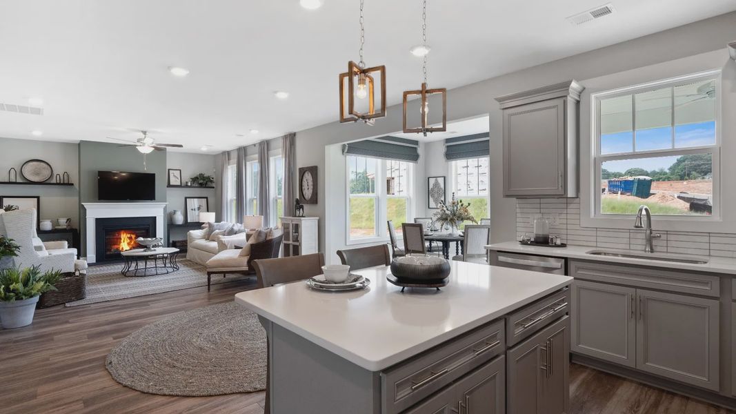 Kitchen of The Drayton Design by DRB Homes