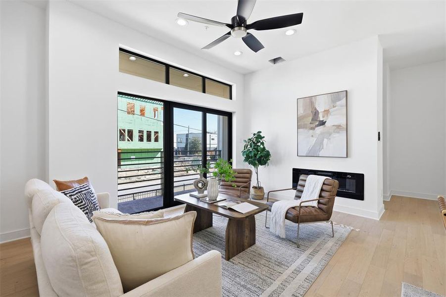 Furnished interior view inside a new home in , Dallas (Image 13).