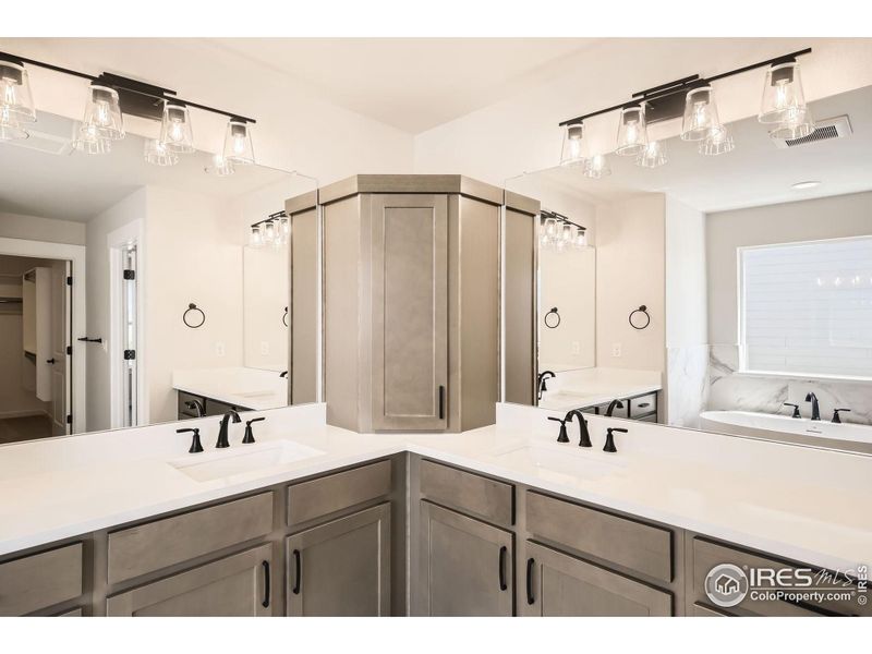 Furnished interior view inside a new home in RainDance National 60/70, Windsor (Image 11).