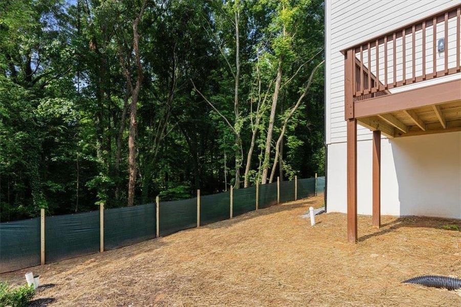 Exterior details and patio area of a home in , Atlanta (Image 17). Exterior details and patio area of a home in , Atlanta (Image 17).