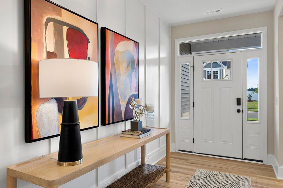 Representative furnished interior of a home built from the Webster II - Vanguard Collection by Mungo Homes in Windsor Forest, Anderson (Image 3).
