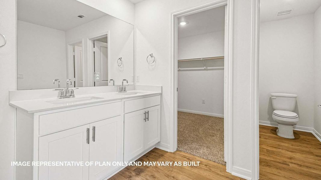 Furnished interior view inside a new home in Prairie Lakes, Buda (Image 8).