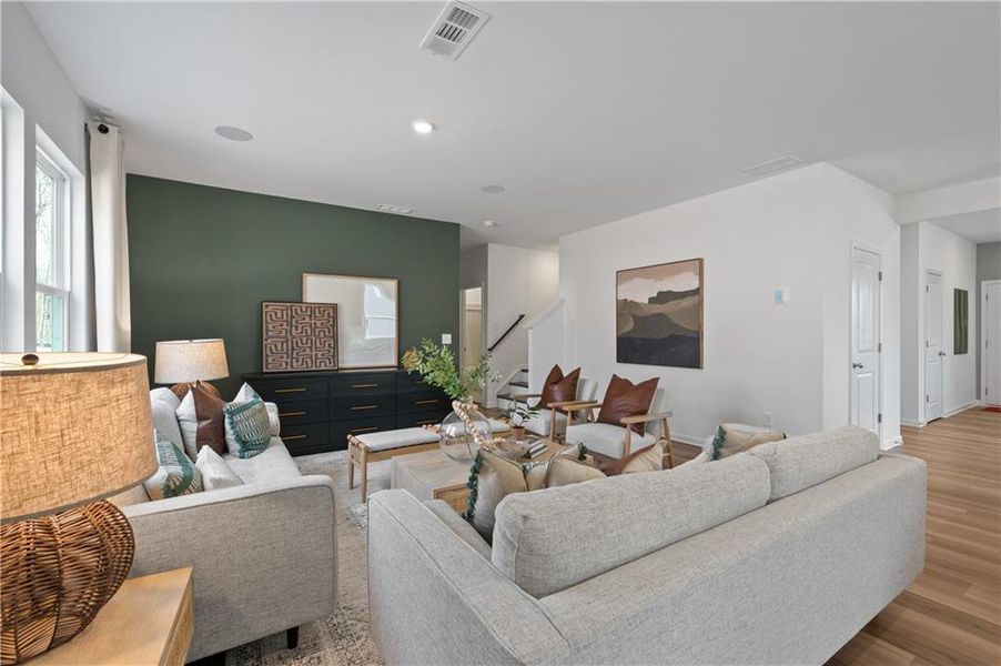 Furnished interior view inside a new home in Avery Ridge, Gainesville (Image 13).